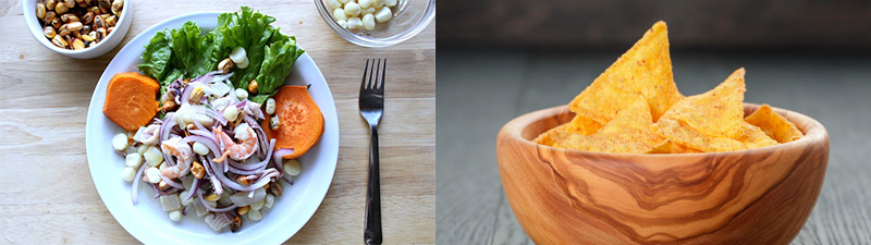 Ceviche Peruano Mixto con Camote; 